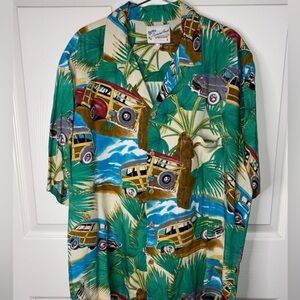 VINTAGE Diamond Head Sportwear Men’s Hawaiian Shirt, Car Lover Made in Hawaii
